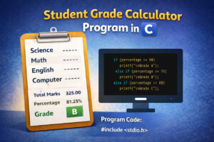 Student Grade Calculator Program in C