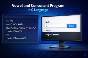 vowel and consonant program in c using switch case